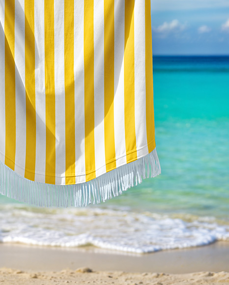 Hanging Fringe Towel Mockup
