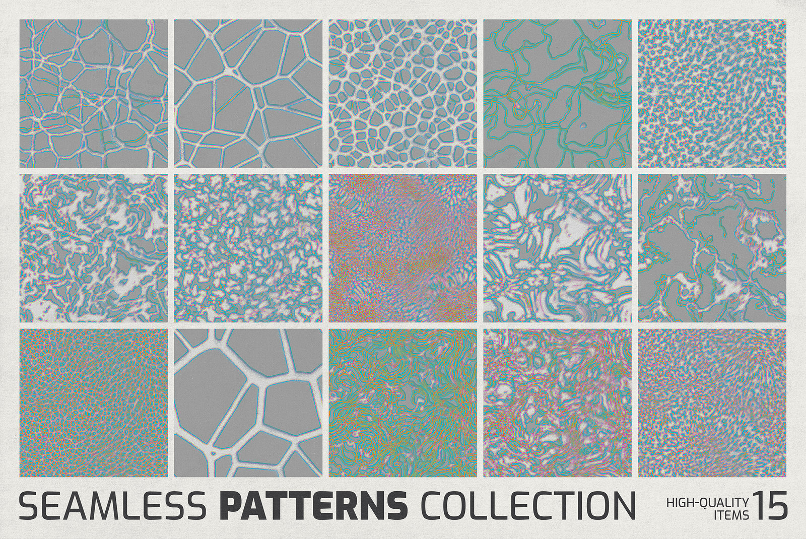 Flowtone Organic Seamless Patterns Collection