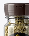 Glass Spice Jar with Thyme Mockup