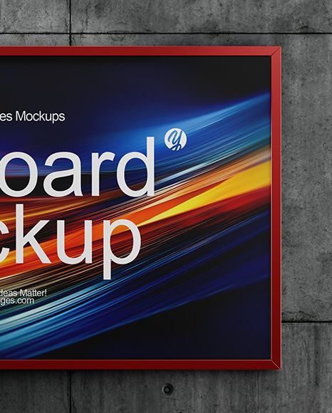 Billboard in Underground Passage Mockup