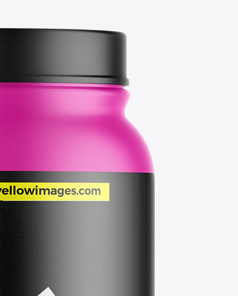 Matte Protein Jar Mockup