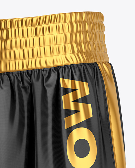 Boxing Shorts Mockup - Half Side View