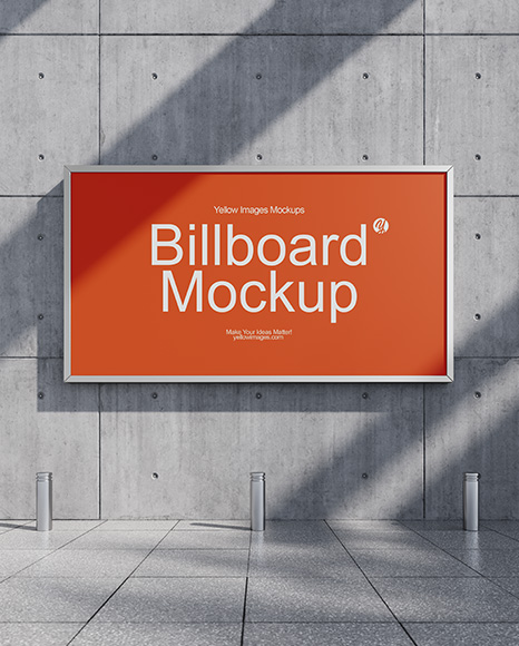 Billboard on the City Street Mockup