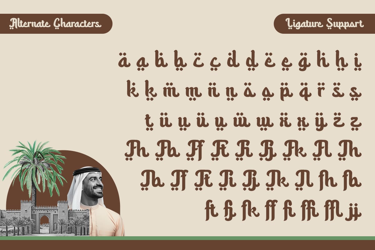 Haliya - Arabic Font Style Typeface