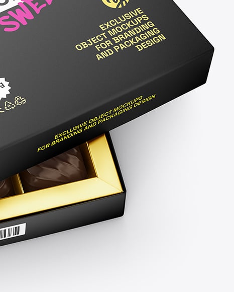 Chocolate Sweets Box Mockup