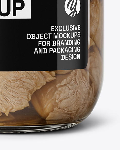 Canned Chicken Jar Mockup