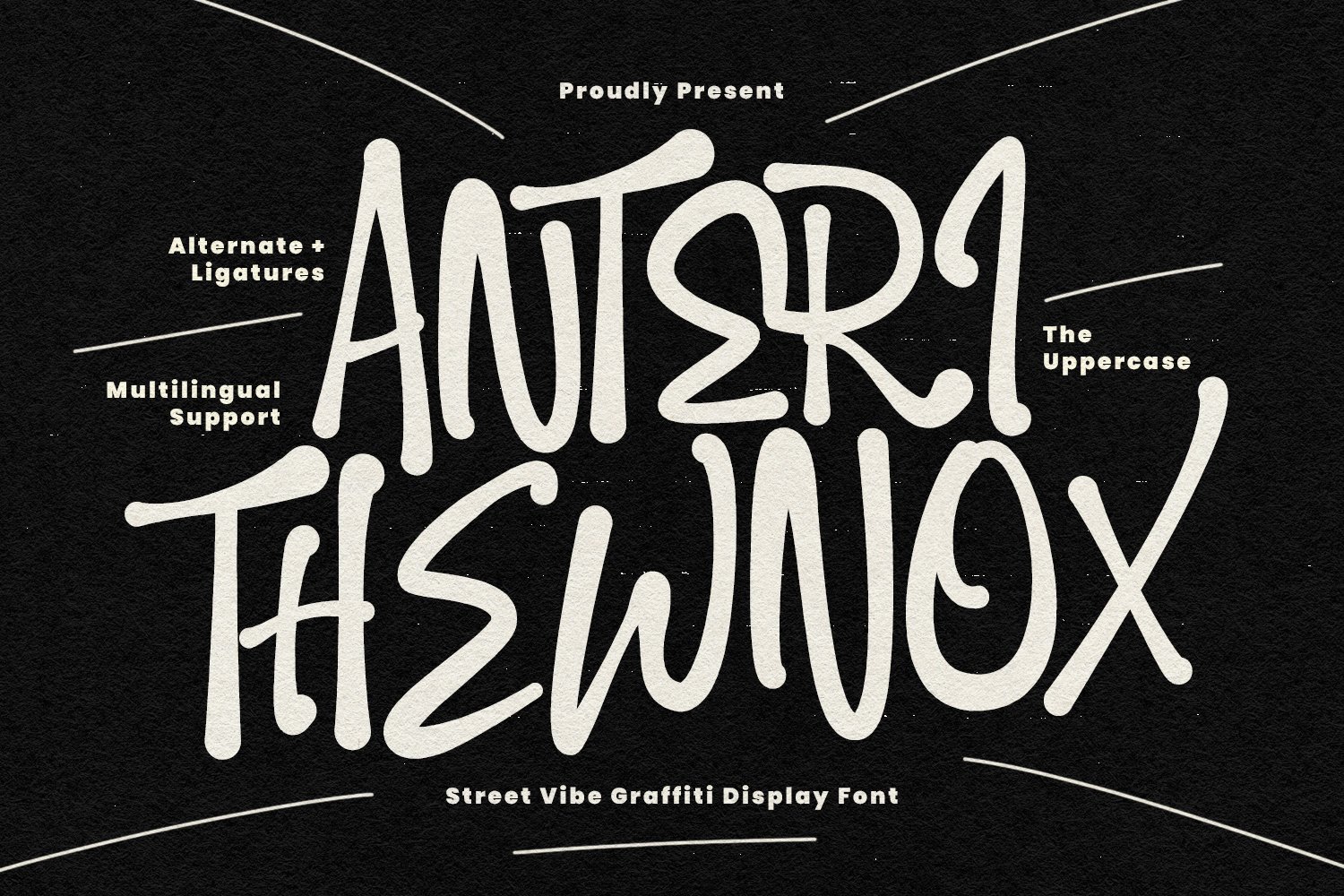 Anteri Thewnox Street Vibe Graffiti Display Font