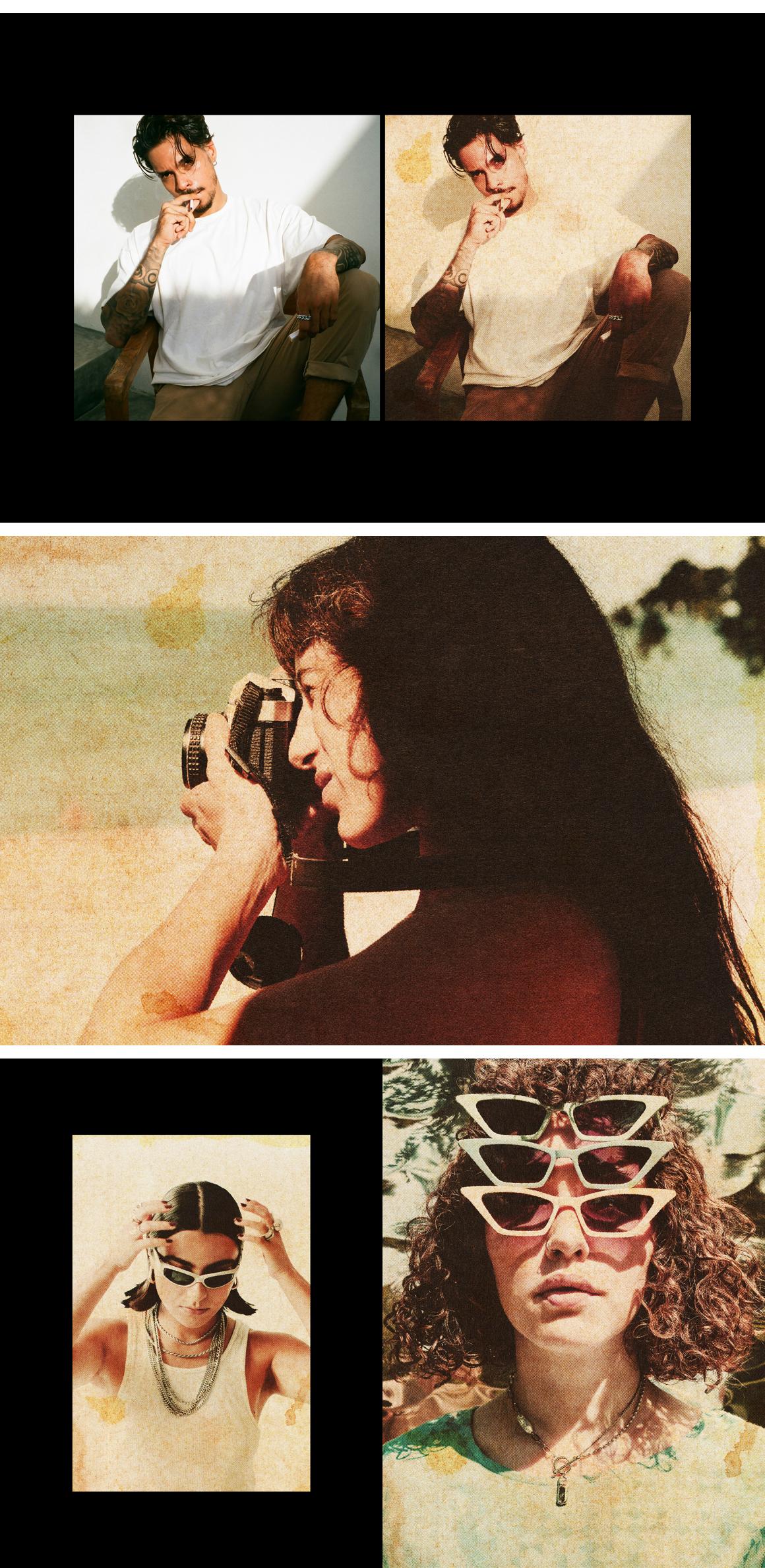 Retro Paper Photo Effect