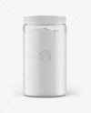 Clear Jar With Powder Mockup
