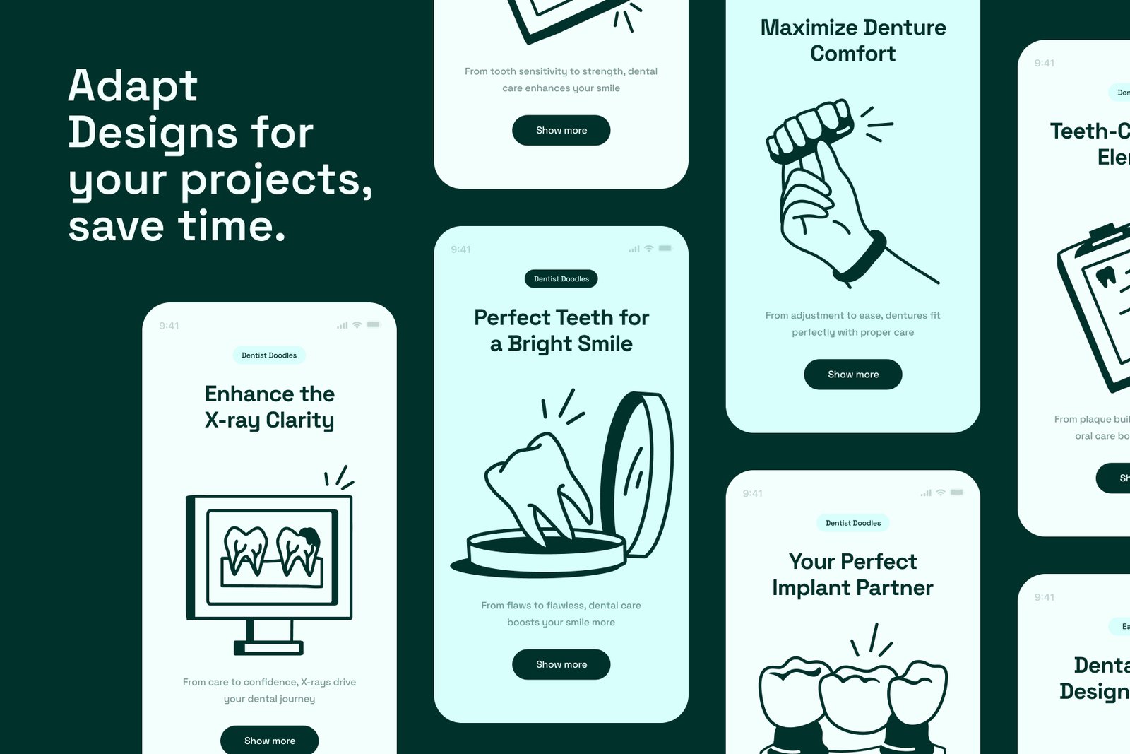Dentist Doodle Icon Set