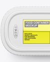Matte Plastic Container in Paper Sleeve Mockup