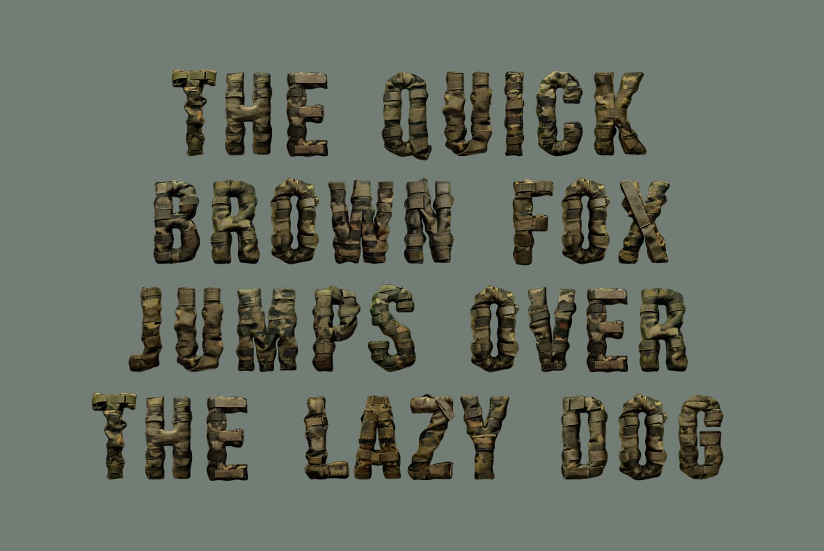 Camouflage Font