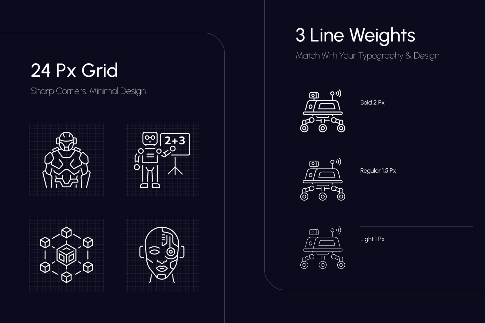 Futuristic Icon Art Set