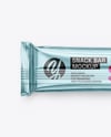 Glossy Metallic Snack Package Mockup