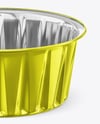 Aluminium Foil Cup with Glossy Plastic Cap Mockup
