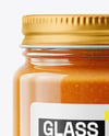 Glass Jar with Lobster Bisque Mockup