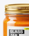 Glass Jar with Lobster Bisque Mockup