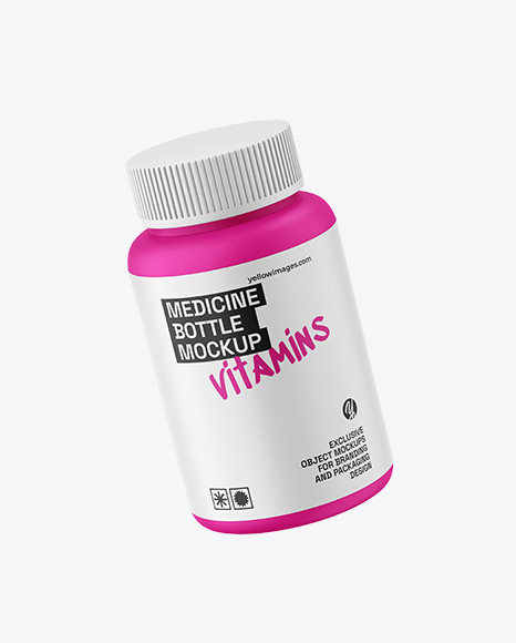 Matte Medicine Bottle Mockup