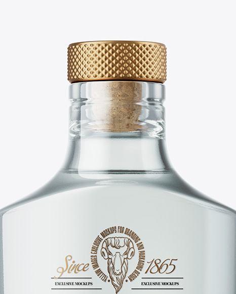 Dry Gin Bottle Mockup