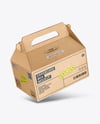 Kraft Paper Box w/ Handle Mockup