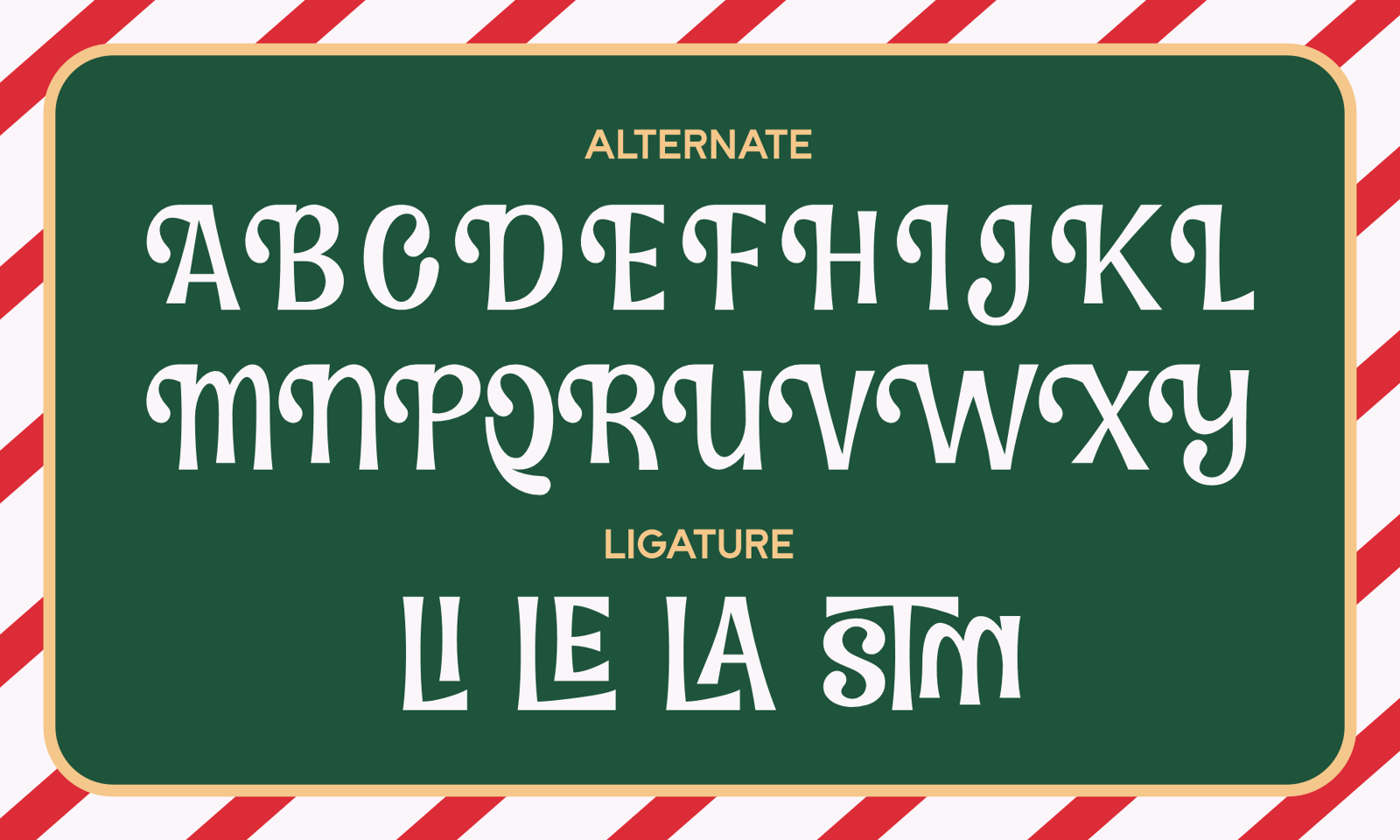Crilas – Christmas Display Font