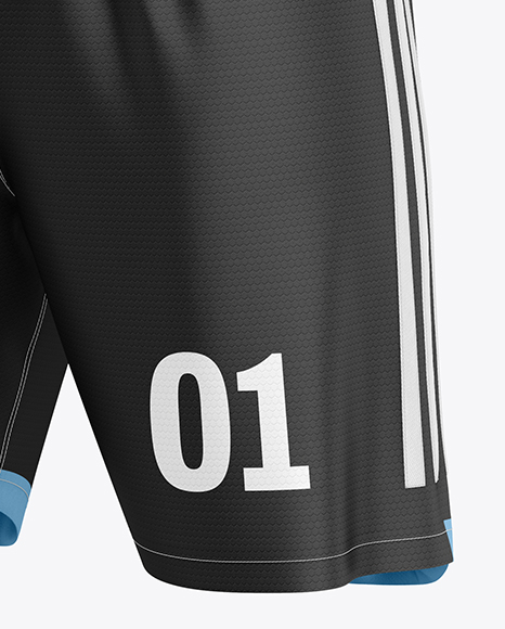 Soccer Kit Mockup - Half Side View