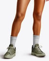 Black Woman Wearing an Oversize Sweatshirt and Shorts Mockup