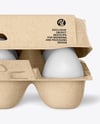 Opened Egg Carton Packaging Mockup