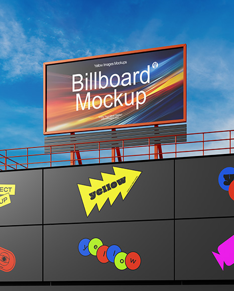 Billboard on the City Street Mockup