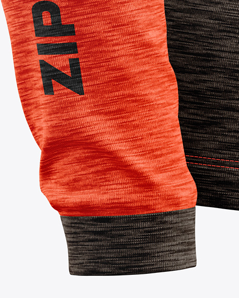 Melange Jersey Mockup - Half Side View