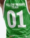 Black Woman Wearing Full Basketball Kit Mockup