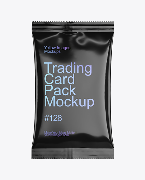 Glossy Trading Card Pack Mockup