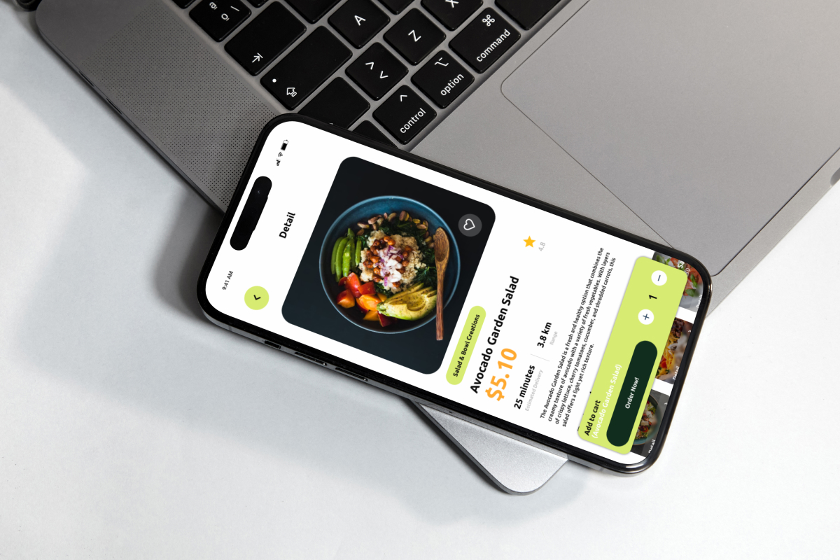 Leafora – Green Living Food App Design Template