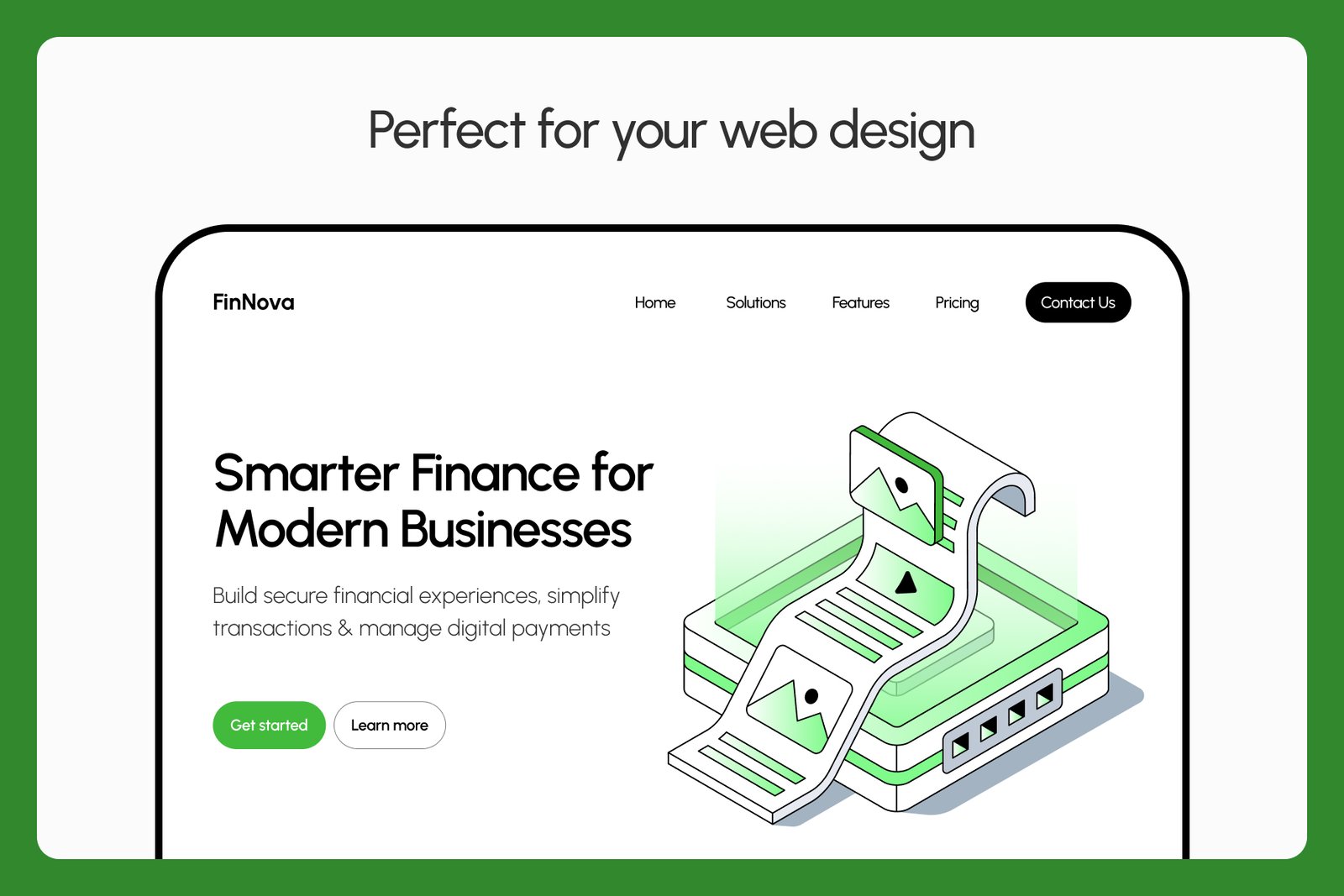 Fintech &amp; Blockchain Isometric Illustrations Bundle