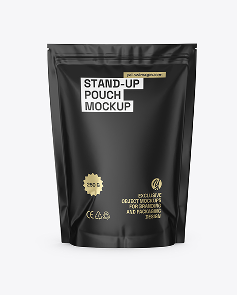 Matte Stand-up Pouch Mockup