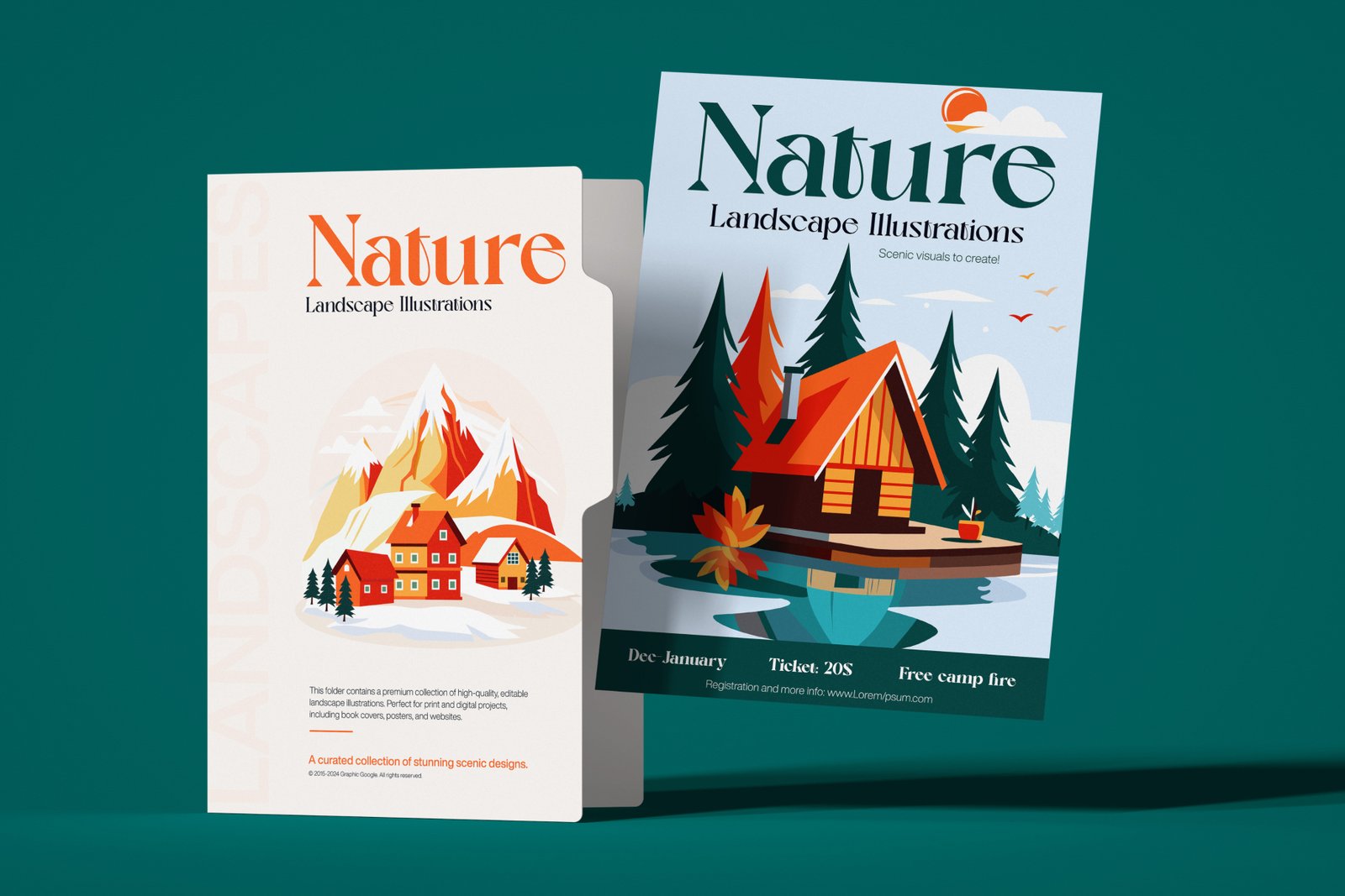 Nature Landscape Illustrations