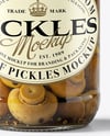 Glass Jar with Champignons Mockup
