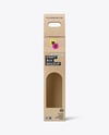 Kraft Box Bottle Packaging Mockup