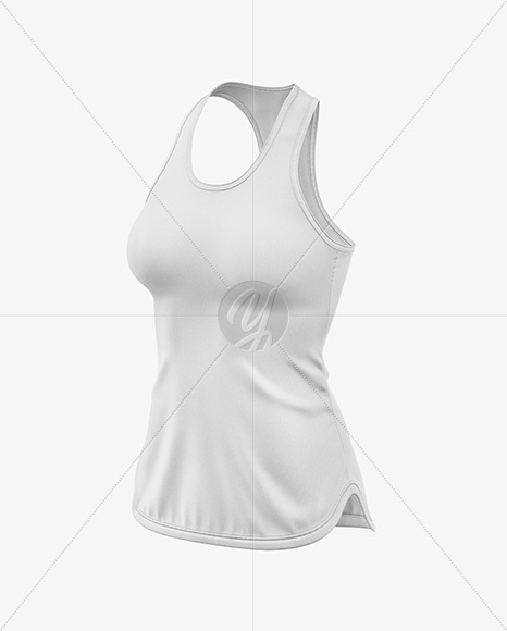 Women's Tank Top Mockup - Half Side View