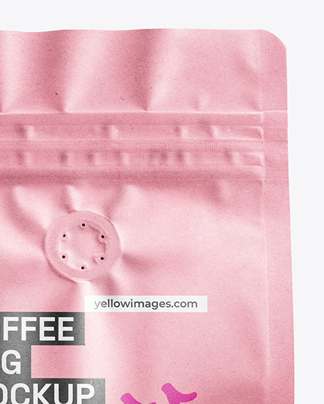 Kraft Paper Coffee Bag Mockup