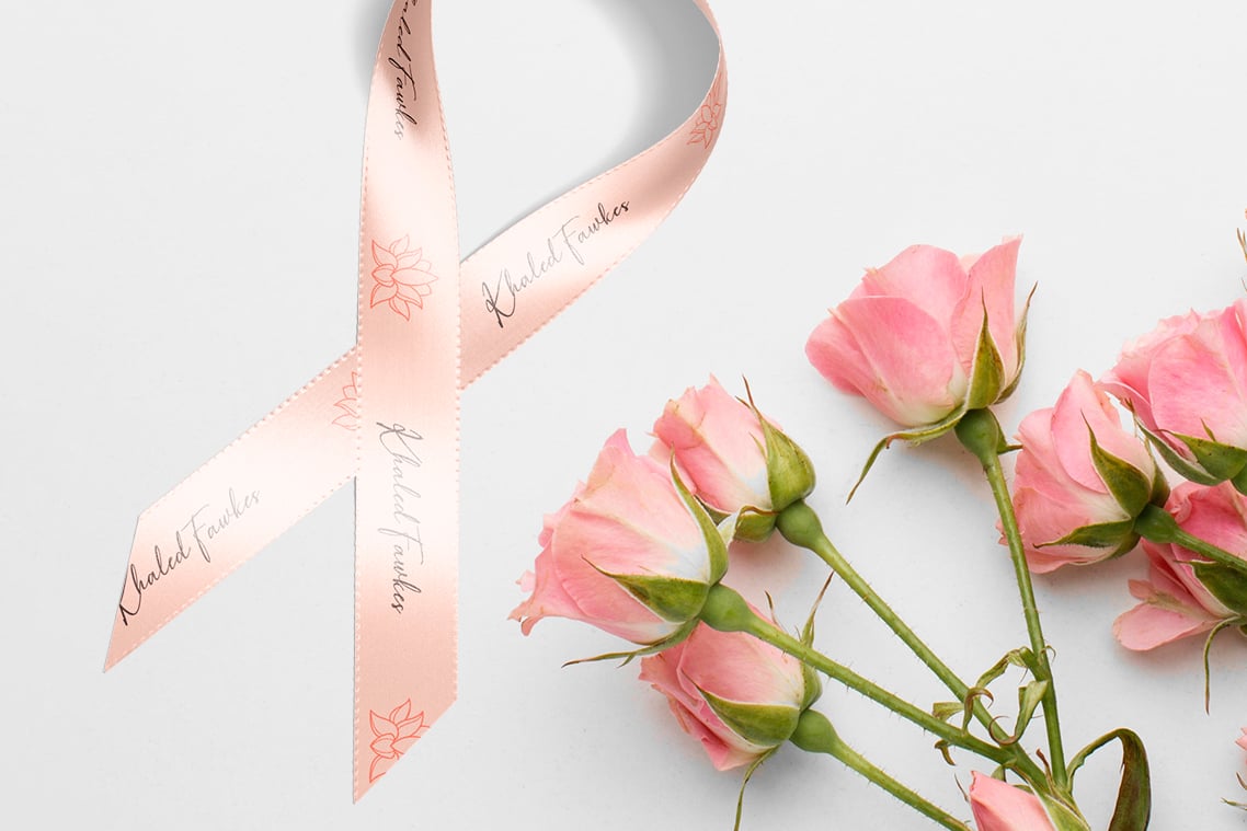 Wrapped Silk Ribbon Mockup