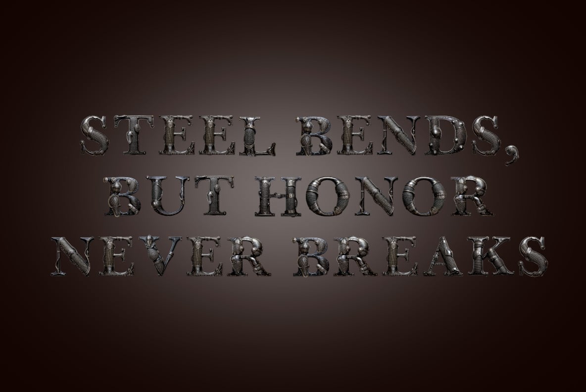Knight Armor Font
