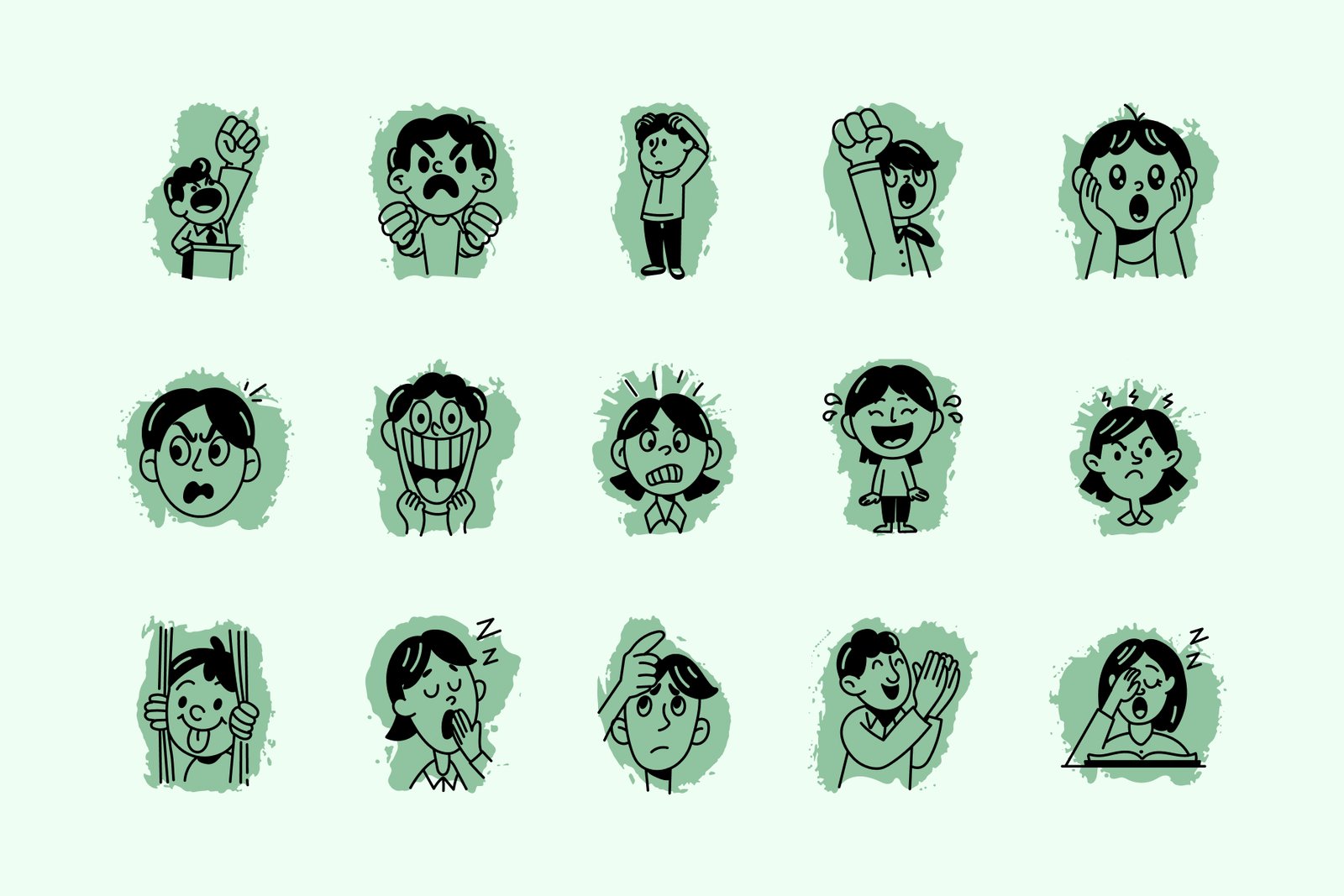 Reaction Doodle Icon Pack