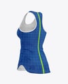 Women's Ribbed Tank Top Mockup - Half Side View