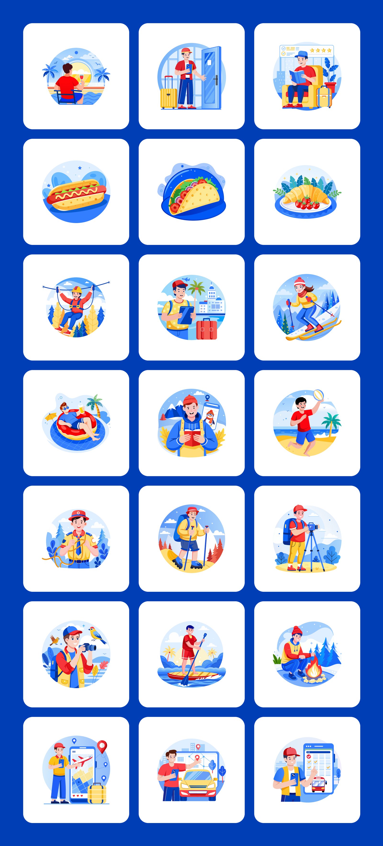 150 Travel Illustrations