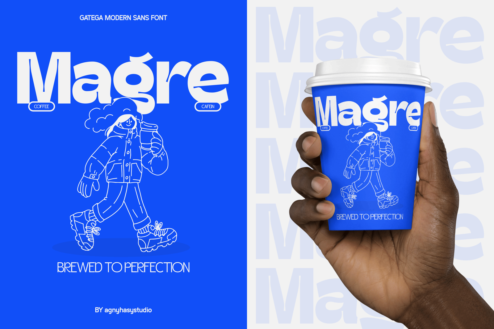 Gatega - Modern Inktrap Sans Family