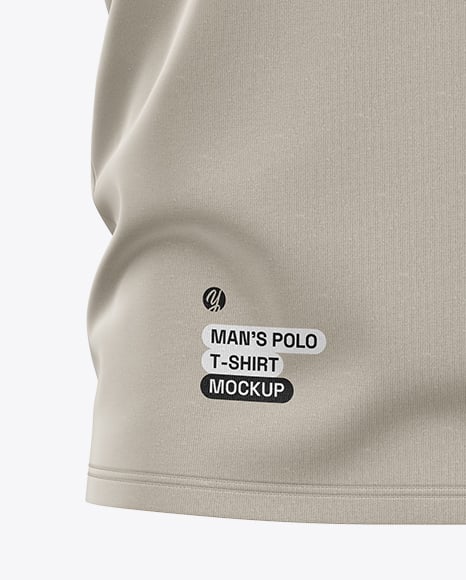 Men's Casual Polo Shirt Mockup