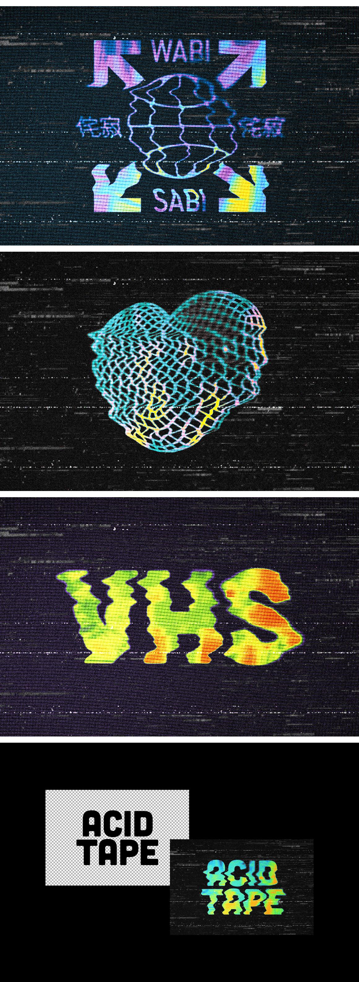 VHS Distorted Text Effect