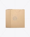 Kraft Paper Box Mockup – Half Side View