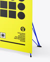 X Banner Mockup - Half Side View